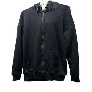 Women's Jacket with Hoddles, REALTAKI, XL, Black,PrelovedinExcellentCondition
